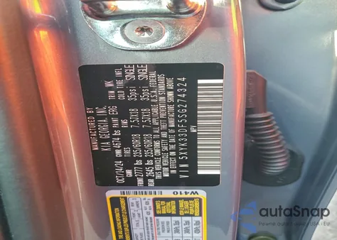 2025 Kia Sportage Ex from USA, damaged, VIN 5XYK33DF5SG274324